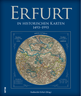 Erfurt in historischen Karten 1493 bis 1993 - Cover